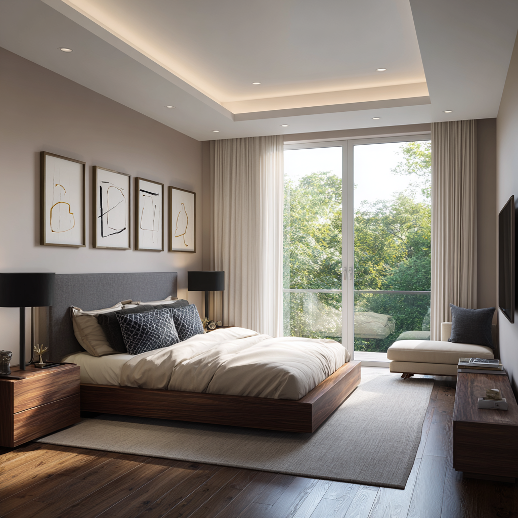 Comfortable private bedroom at LA Serenity Springs in Los Angeles, California